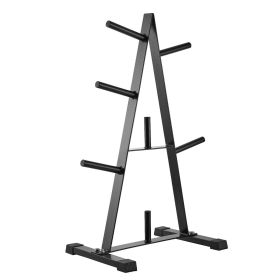 VEVOR Weight Plate Rack, A Frame Weight Plate Tree for 1-Inch Weight Plates, Standard Weight Plate Tree, 500 lbs Load Capacity Weight Storage Hol